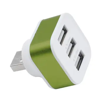 

High Speed 3 Port USB 2.0 Multi HUB Splitter Expansion Desktop PC Adapter New