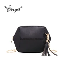 Бренд YBYT, новая модная сумка через плечо, сумка через плечо, искусственная кожа, женская сумка на цепочке, сумочка с кисточками, вечерние сумки
