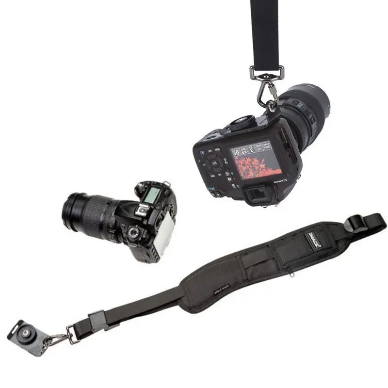 

Shock Absorption Quick Adjustable Nylon Single Shoulder Sling Belt Strap for DSLR/SLR Digital Camera Accessories Kit