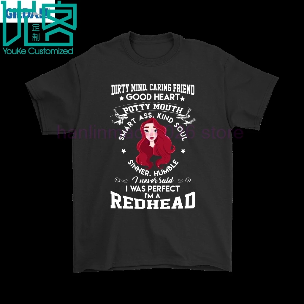 

Dirty Mind Caring Friend Good Heart Potty Mouth Redhead Shirts