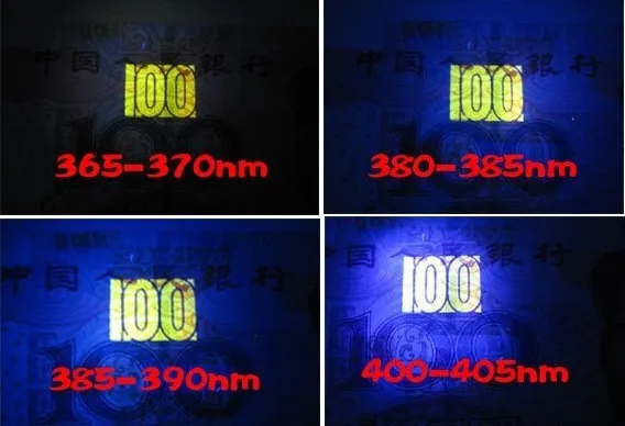 УФ светодиодный Диодная лампочка tabe 395nm 45mil 1w2w3w высокой мощности Фиолетовый светильник для полимеризации ногтей стерилизация детектор денег