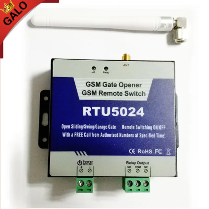 2019 new GSM 2G/GSM Remote door/gate/garage opener via SMS/Free Call Rechargeable Battery for power off alarm