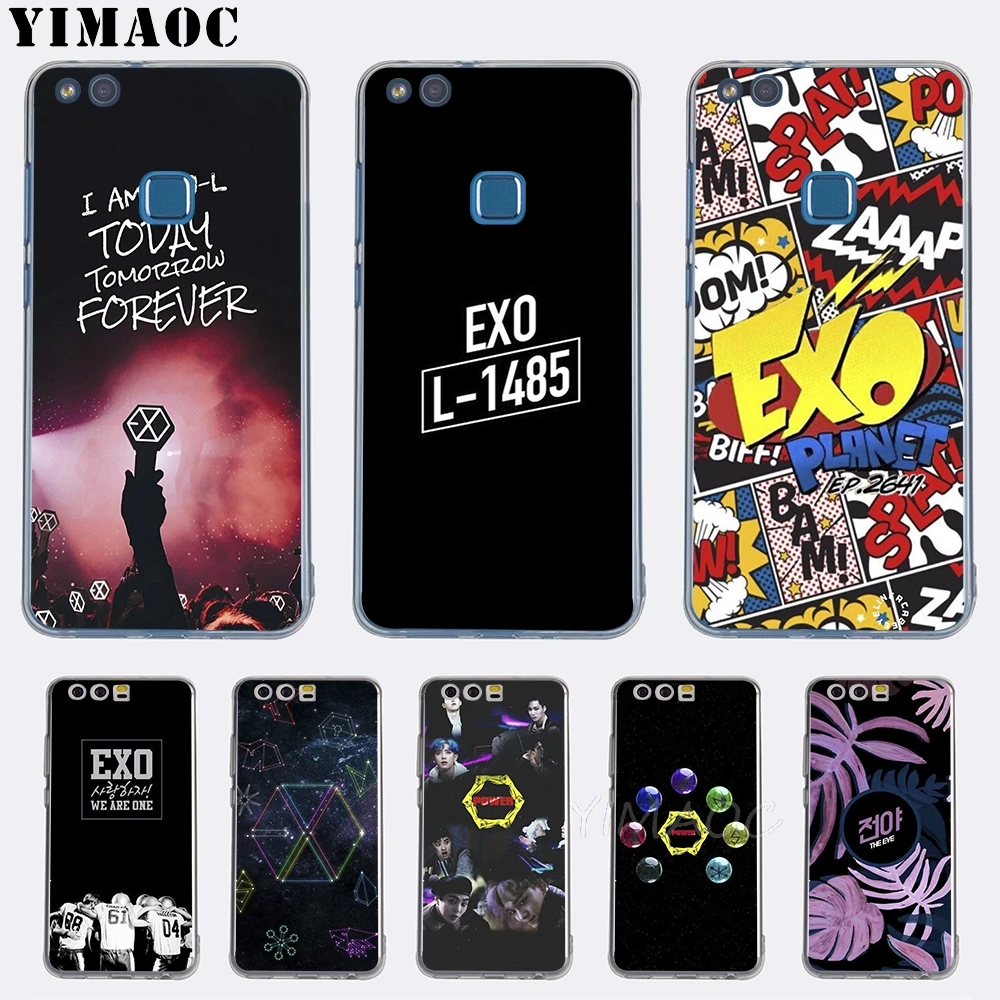 

YIMAOC EXO THE EVE Soft TPU Cover for Huawei Honor 6A 7X 7A Pro 8C Mate 10 Note 10 9 Lite Y6 Y9 Y7 Prime 2018 Cases