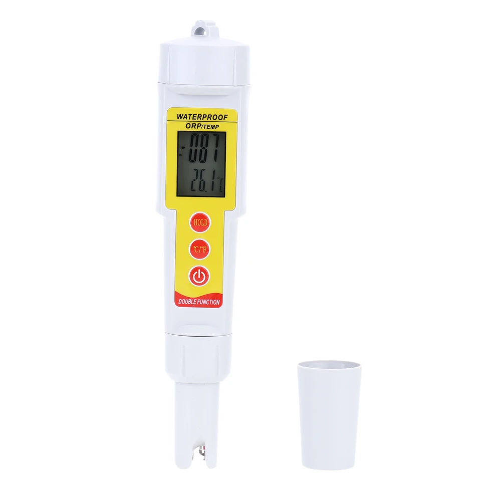 

Pen-Type ORPTEMP Meter Thermometer with Backlit Display Portable Oxidation Reduction Potential Industry and Experiment Analyzer