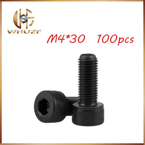 50Pcs M5 Steel Allen Hex Socket Cap Head Black Screw Bolt Furniture Fastener M3*8/10/12/14mm/16mm/20mm/25mm/30mm/35mm/40mm | Обустройство