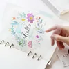 A5 A6 6 Holes Colored Notebook Loose Leaf Transparent PP Separator Pages Notebook Paper Inside Pages ► Photo 2/6