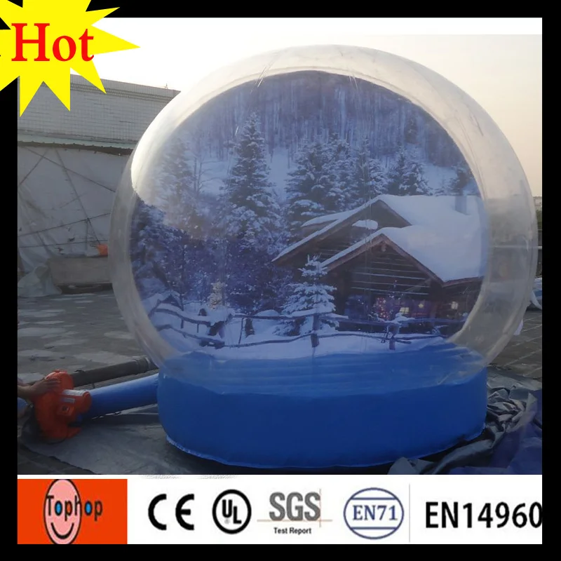 Сумасшедшая цена, гигантский 3M Рождественский надувной снежный шар для украшения, надувной человеческий снежный шар для фотографии