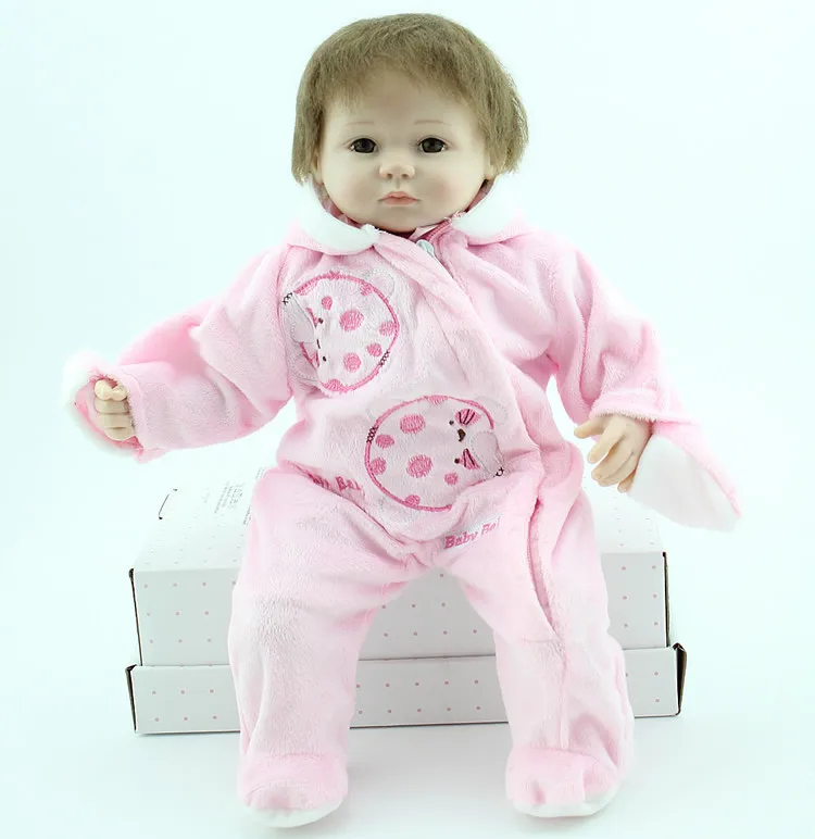 

NPK reborn dolls wholesale 18"40cm soft silicone reborn dolls fake baby lifelike newborn baby size bebes reborn bonecas