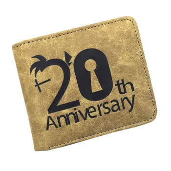 

Khaki Color Anime Detective Conan PU Wallet Kirby Cartoon Short Money Bag Cool Design Naruto Card Holder Purse for Cosplay Gift