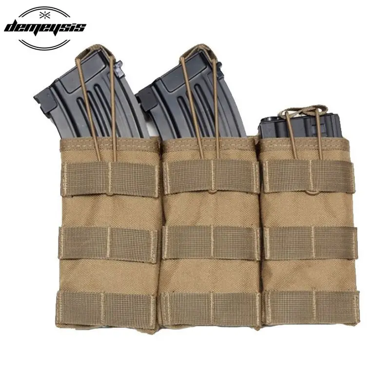 Система Molle двойной открытый Топ M4 подсумок страйкбол тактический АК AR M4 AR15 винтовка пистолет один тройной подсумок