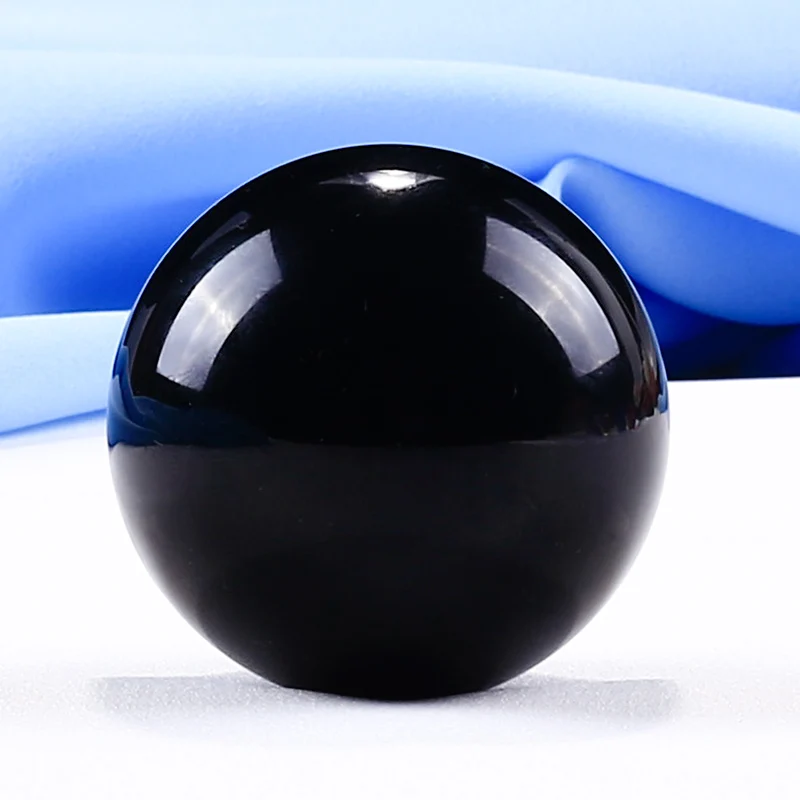 

80 мм черный стеклянный шар фэн-шуй, хрустальный шар, миниатюрный хрустальный шар для украшения дома, подарки