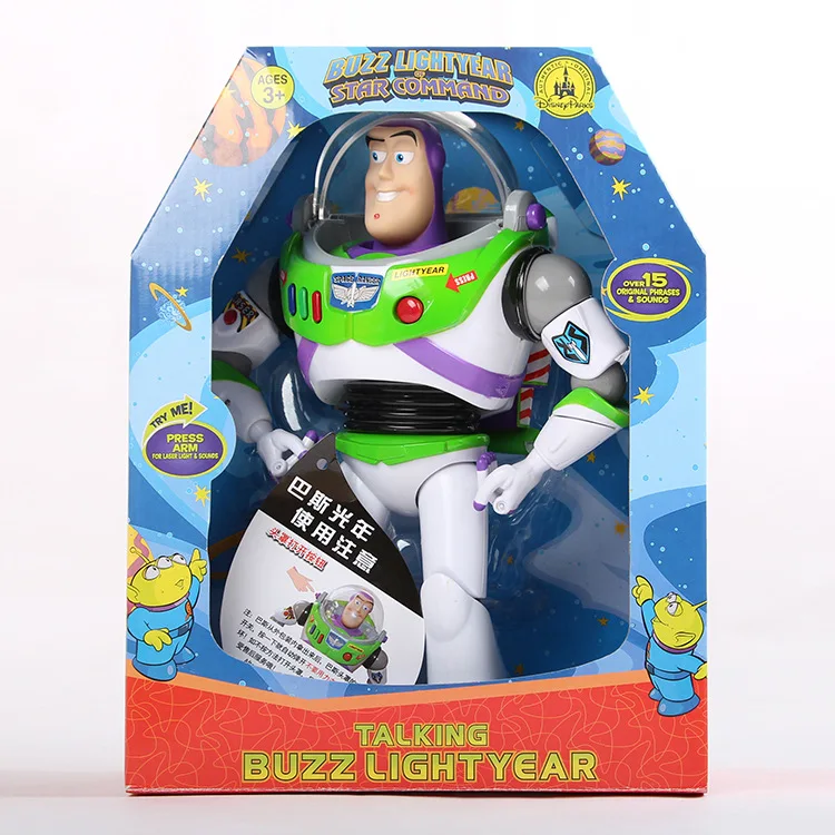 

30cm Toy Story 4 Talking Buzz Lightyear PVC Action Figure Doll Toy Christmas Birthday Gift for Kids Children
