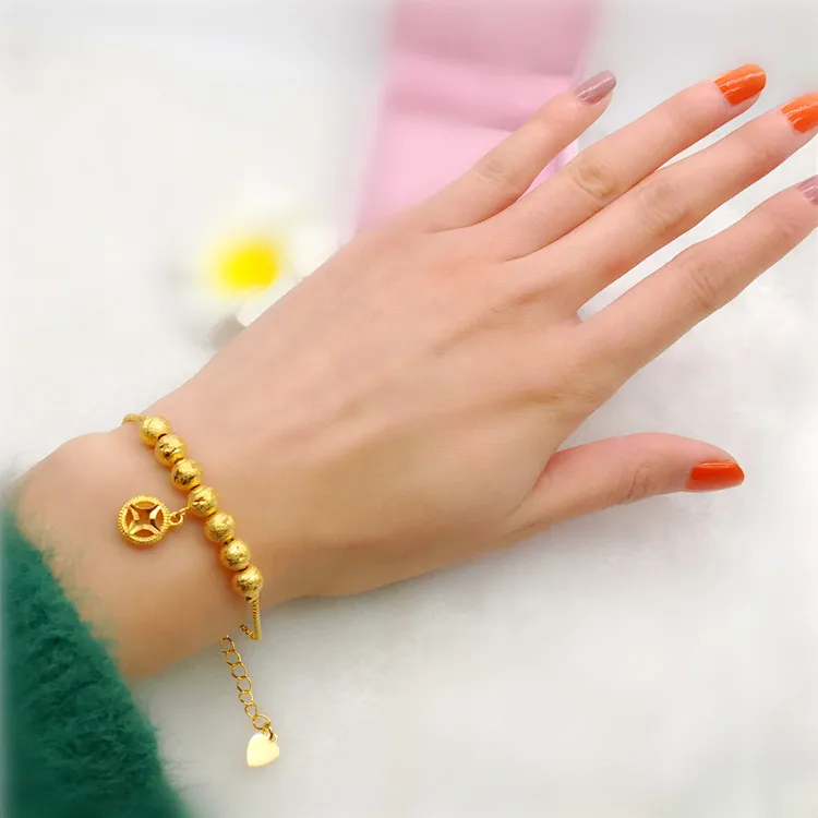 

396ZHAO New style Imitation gold Jewelry Transshipment Bead Do not fade