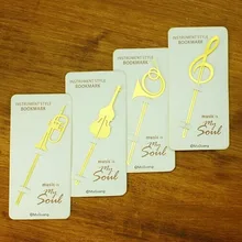 Милая металлическая Закладка, музыкальные закладки, изысканные западные музыкальные инструменты, папка для книг, бизнес-закладка, офисные студенческие канцелярские принадлежности