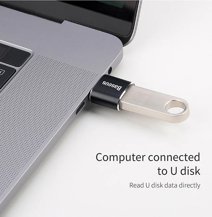 Baseus Тип C штекер USB Женский OTG адаптер Mini Usb c OTG Зарядное устройство переходник конвертер для USB Женский тип-c мужской