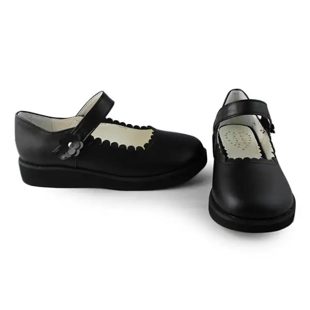 Japanese-Harajuku-Low-Chunky-Heels-Flounce-Trim-Simple-Mary-Jane-Lolita-Shoes-Flats-Kawaii-School-Girls-Shoes-11