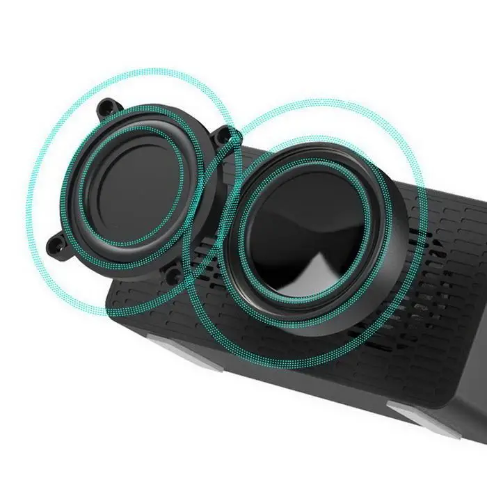 Портативный мини Беспроводной Bluetooth Динамик светодиодный 5 Вт х 2 DC 5 V 8 h 5% Дисплей сигнализации 2 h часы с 95DB V5.0 Зеркало 8 h