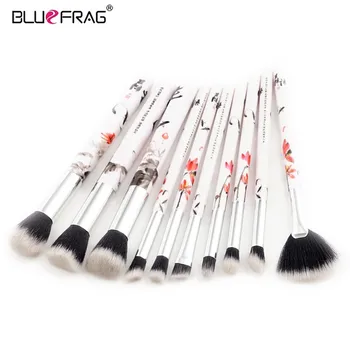 

BLUEFRAG Professional Makeup Brushes Set Chinoiserie Handle Design 10pcs Eye Shadow Brush Blending Soft Cosmetics Makeup Brush