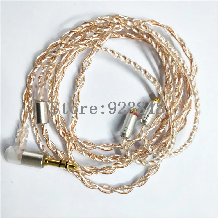 

diy upgrade earphone cable sivler plated wire for mmcx ue900 se535