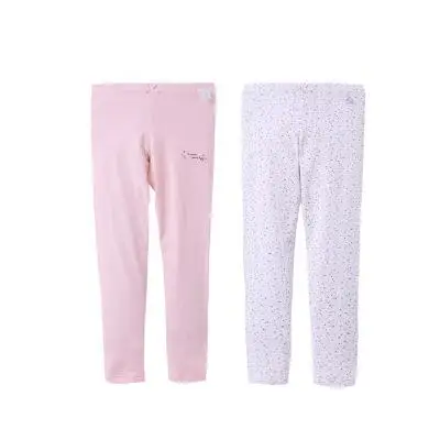 2 шт./лот, Хлопковая пижама для девочек Весенняя Пижама, штаны детская одежда для маленьких мальчиков костюм для девочек Детская домашняя одежда 6ps001 - Цвет: Розовый