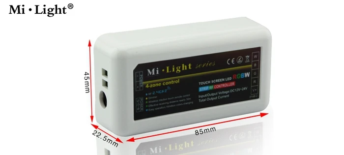 Mi. light 2,4 г Беспроводной 4 зоны Wi-Fi RF пульт дистанционного управления для диммера для 5050 3528 3014 RGBW RGB RGBWW светодиодные полосы света лампочка milight