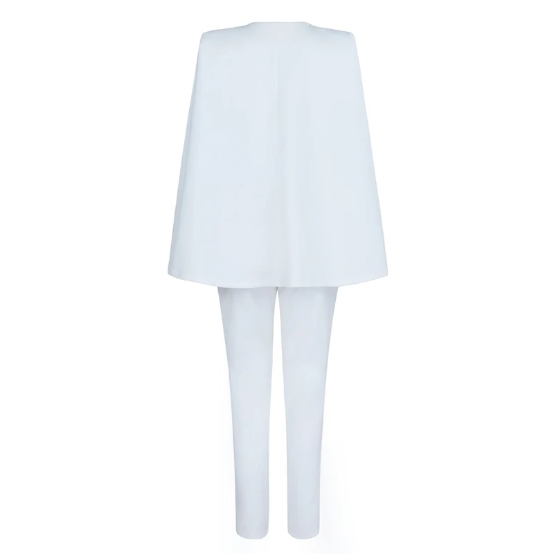 Beateen Cloak Formal Pant Suits Deep V Double Breasted Fashion 2018 New Hot 2 Piece Sets Beateen Cloak Formal Pant Suits Deep V Double Breasted Fashion 2018 New Hot 2 Piece Sets