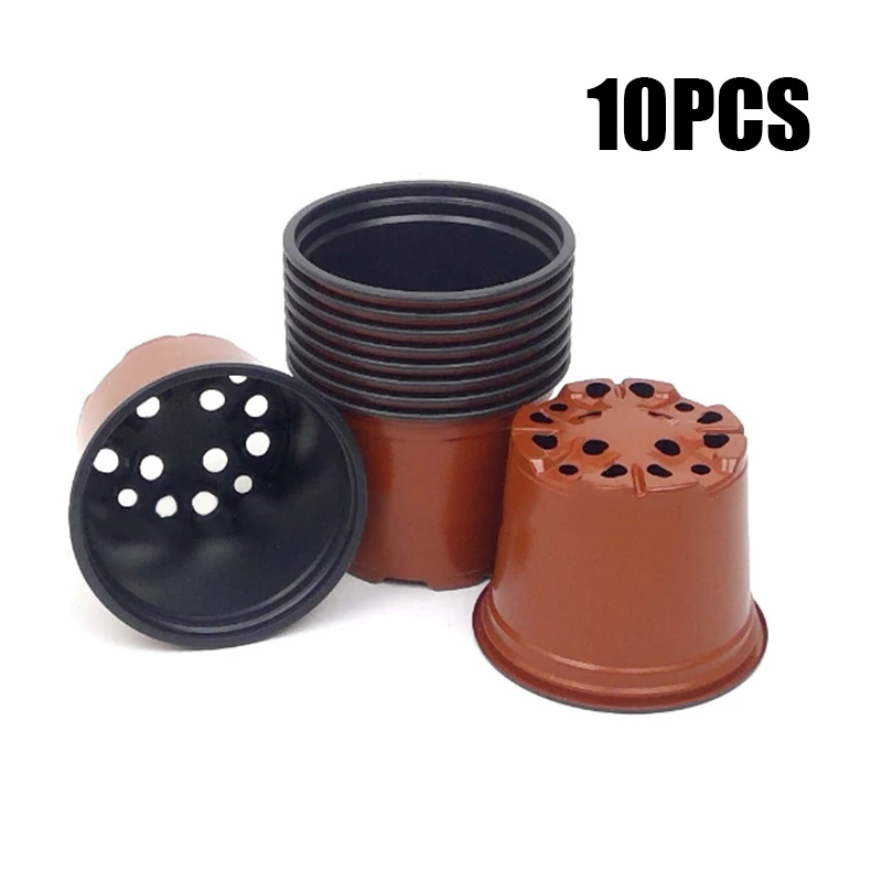 

10/20/50Pcs Plastic Plant Pot Nutritional Nursery Container Garden Home Decor