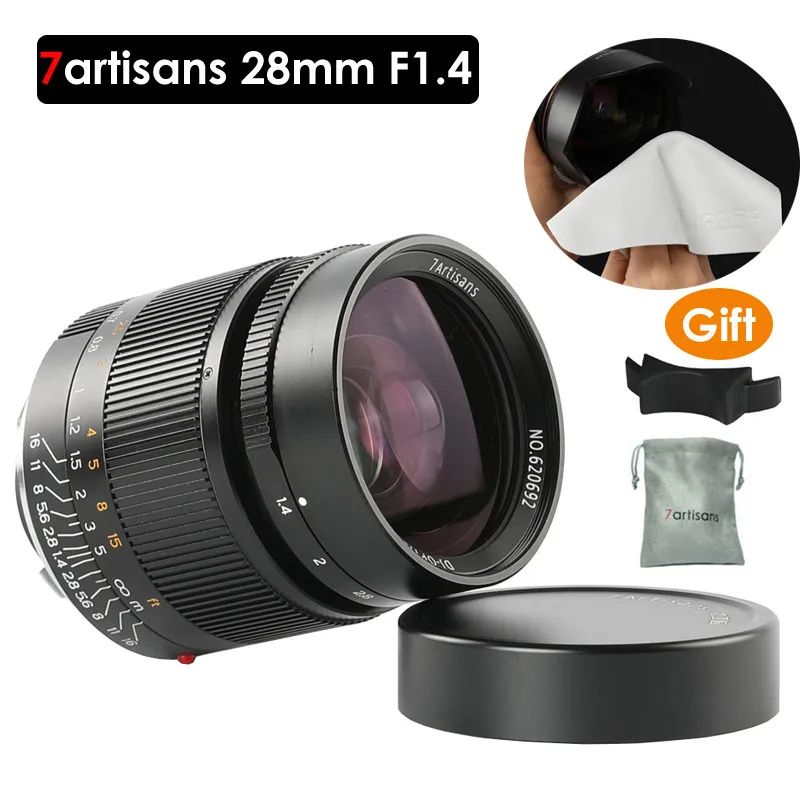 

7artisans 28mm F1.4 Large Aperture paraxial M-mount Lens for Leica Cameras M-M M240 M3 M5 M6 M7 M8 M9 M9P M10 Free Gift