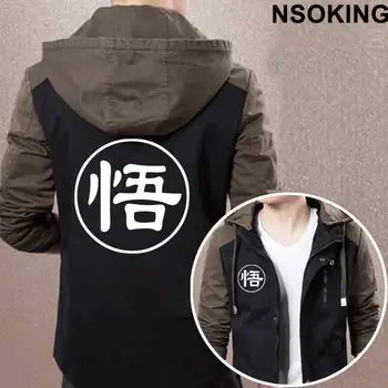 

New Spring Autumn Dragon Ball Z Hoodie Anime SON GOKU Coat Men zipper Jacket