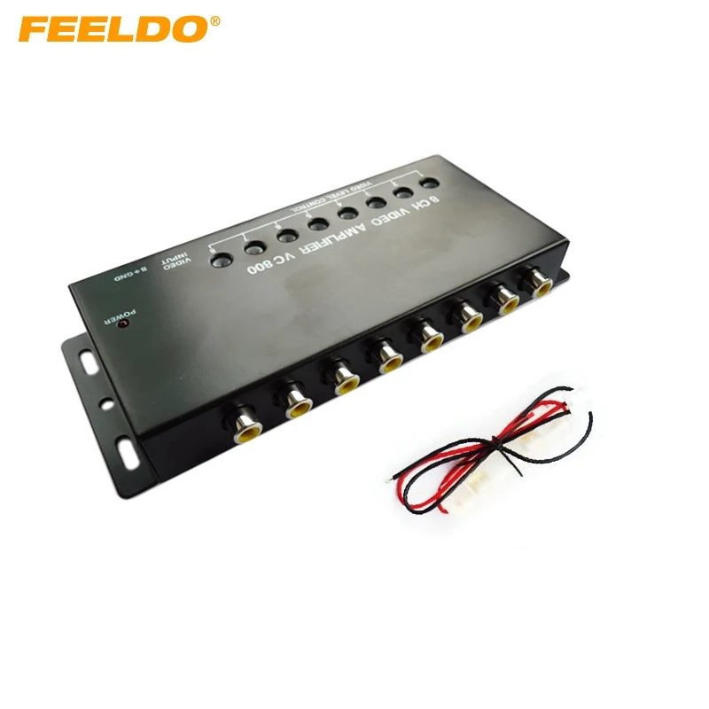 

FEELDO Auto/Car 1 to 8 Output Video Amplifier Signal Booster for DVD/LCD/TV#1322