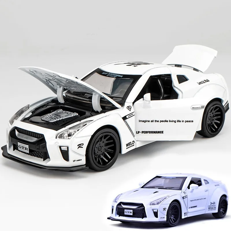 1:32 miniauto diecasts gtr Игрушечная модель автомобиля Авто oyuncak игрушки для детей гоночный автомобиль спортивный гоночный GT-R LV-N148