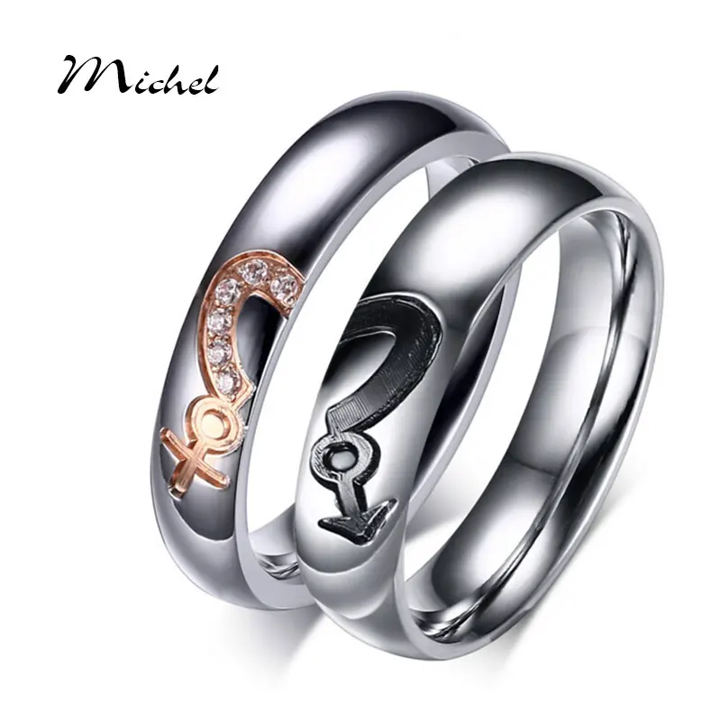 keisha lena new arrival wedding rings femal male heart puzzle stainless steel promise jewelry with cz - Puzzle Wedding Rings keisha lena new arrival wedding rings femal male heart puzzle stainless steel promise jewelry with cz - Puzzle Wedding Rings