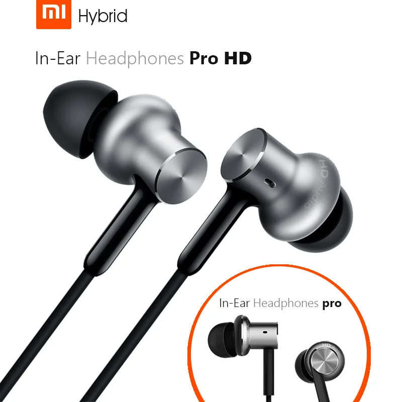 Newest Original Xiaomi Hybrid Pro HD Earphone Dual/Triple Driver Dynamic + Balanced Armature Mi In-Ear Line Control Mic