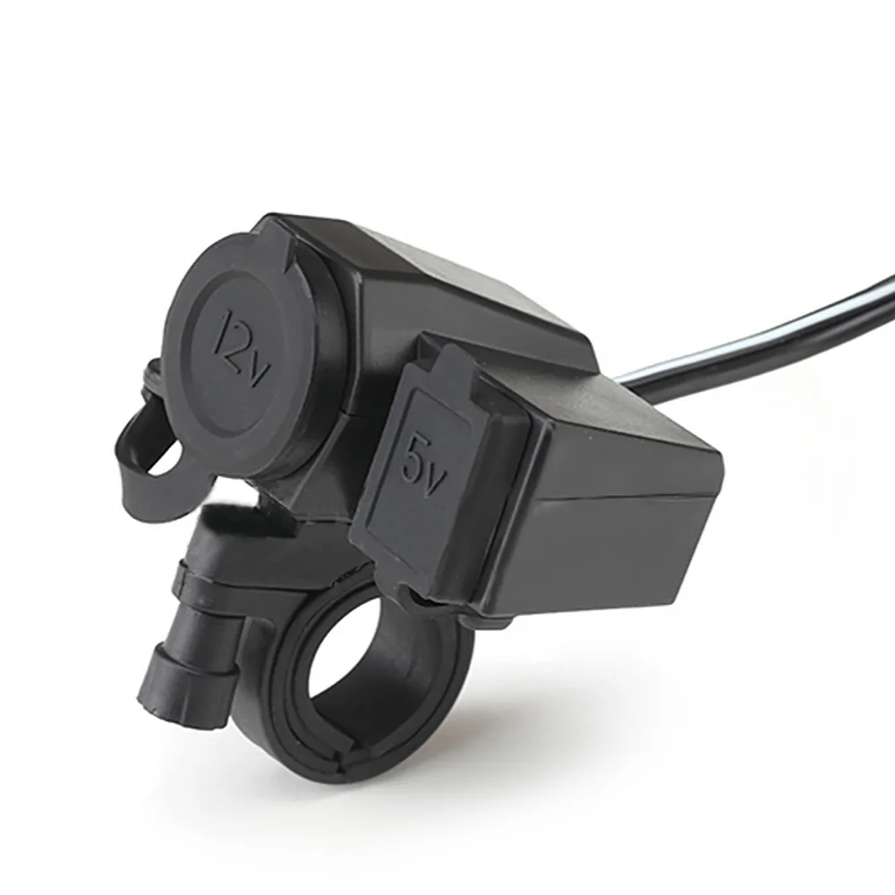 

Car Motorcycle Universal Charger DC12-24V Waterproof Multi-color Plastic Charger With Switch USB Plug Charger Power Adapter