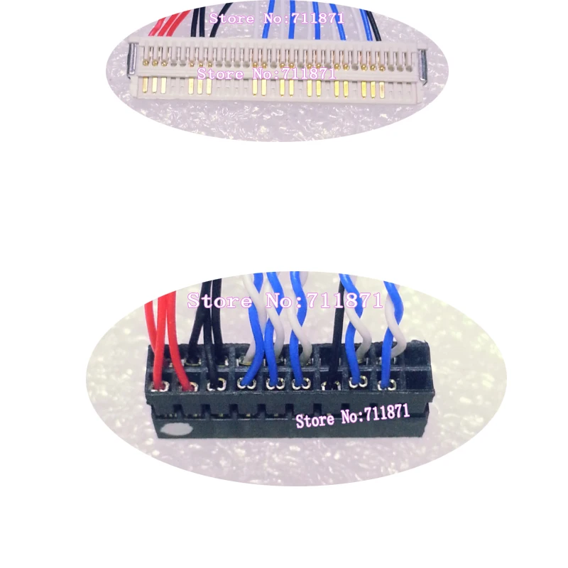 Кабель для ЖК экрана 30Pin LVDS 1ch 8 битный с фиксацией 30 P одиночный дюймовый