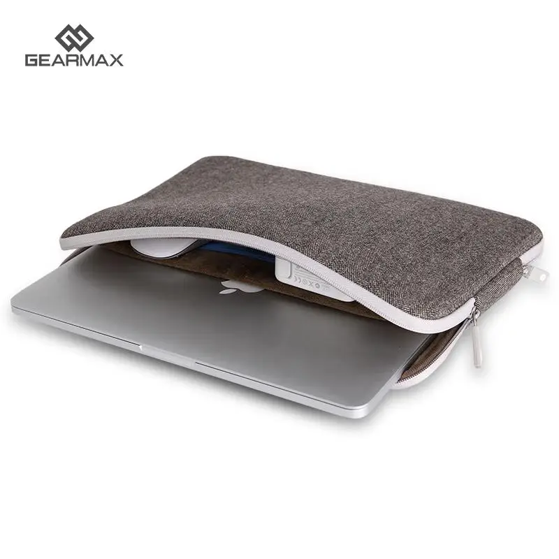 BLACK Zipper Sleeve Bag Case Cover For All Laptop Macbook Pro Air 11 13 15 iPad