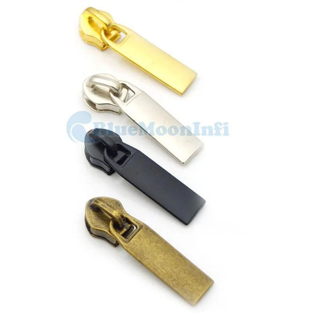 

12/25/50 Pcs / Lot #3 #5 Slider Pull Metal Zipper Slider Molded for Repair Tab Kit Stop Jeans Slider Repair