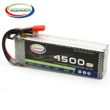 

RC Battery 4S 14.8V 4500mAh 35C Max 70C LiPo Battery 4S For RC Quadcopter Airplane Helicopter Drone Car Boat Truck Aircraft AKKU