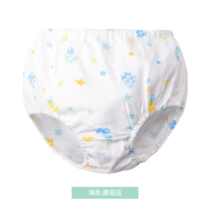 0-7Y Baby Girls Panties Toddler Boys Underwears Infant Cotton Training Reusable Nappy Washable Diapers Cover Cartoon Bread Pants - Цвет: 03