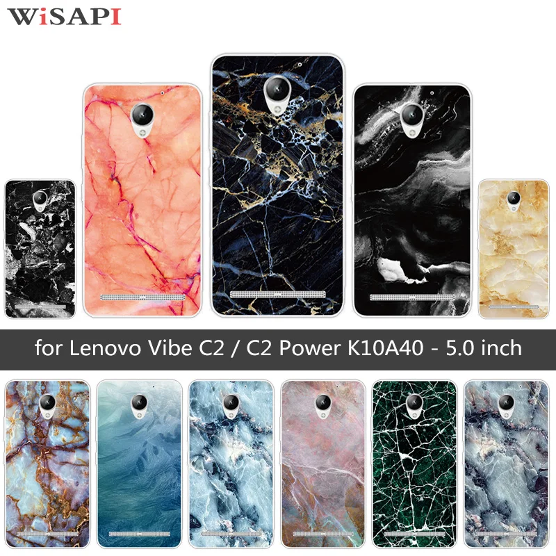 Для Lenovo Vibe C2/C2 Power K10A40 Fundas для C2 Marb задняя крышка из мягкого ТПУ силикона Prower чехлы