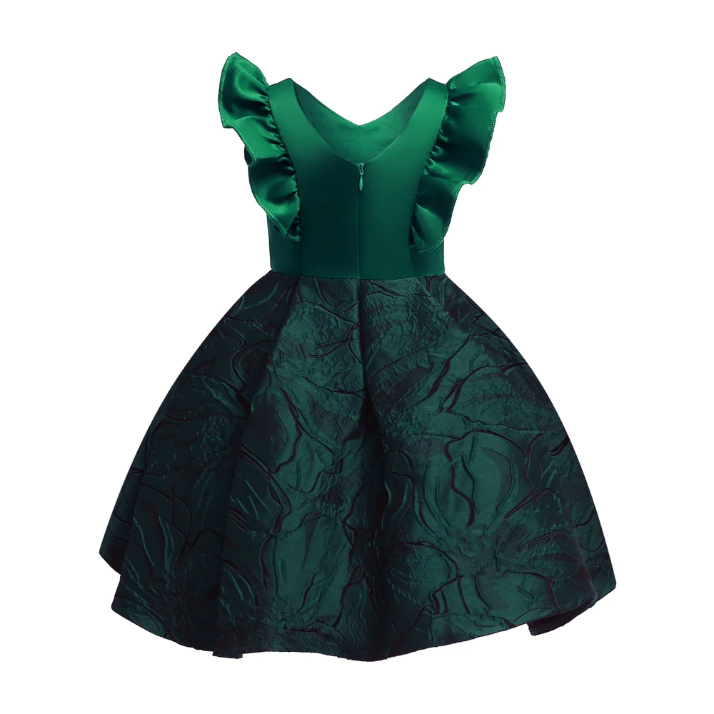 Floral Girl Dresses 2019 Summer Princess Costumes Wedding Child Clothing Ruffles Kids Dress For Girls Formal Prom Gowns 10 Years (8)