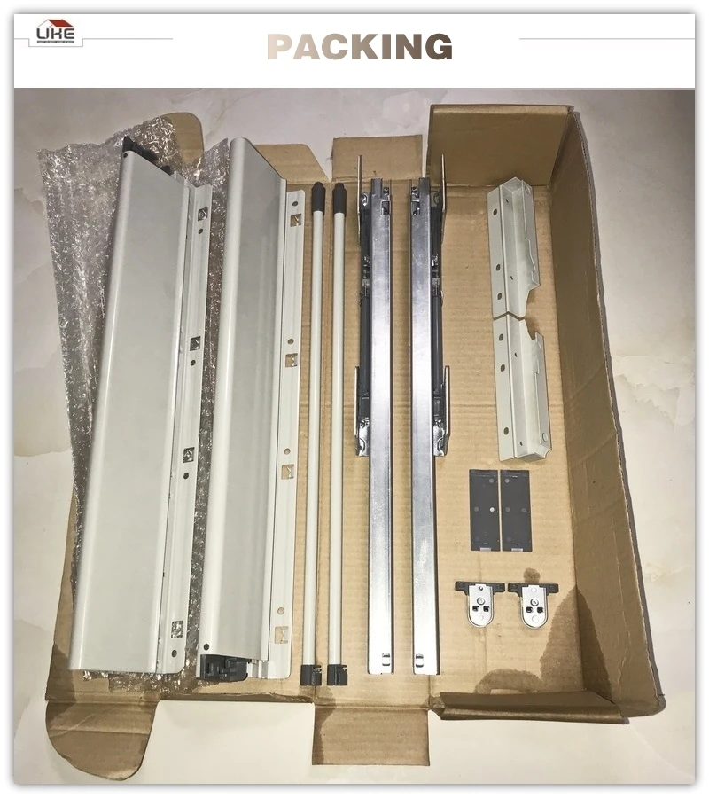 Similar to BLUM type BLUM PLUS Drawer Slides Depth 20 INCH Double Wall Tandem Box6