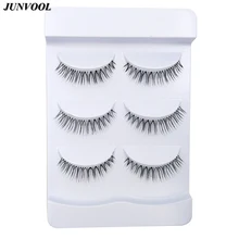 Конические ресницы высокого качества натуральные длинные накладные ресницы 3 пары Мягкие Накладные ресницы удлинитель ресниц инструменты для завивки ресниц макияж