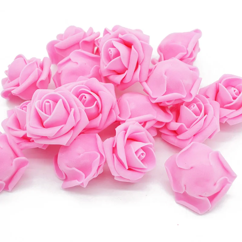 4 см 20 шт Искусственные Свадебные цветы украшения пенополиэтилен бутон розы DIY Искусственные цветы для скрапбукинга букет украшение для дома