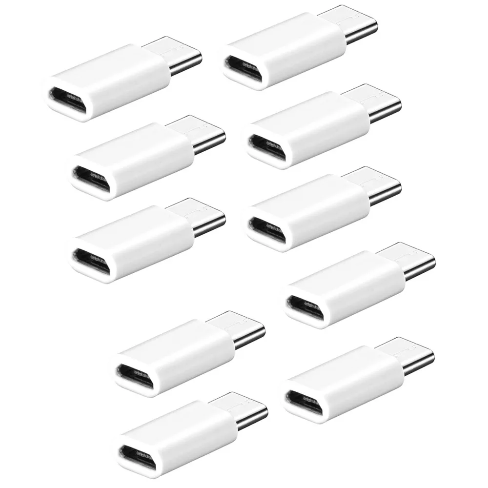 10 шт. Мини Белый USB-C тип-c к Micro USB данных зарядный адаптер конвертер для LG G5/Nexus 6 P/5X Для Nexus 6P# UO