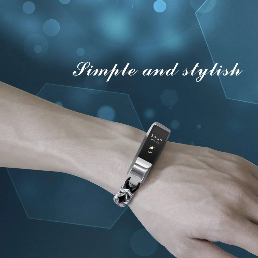 Хохлатые стразы ремешок для Fitbit Alta HR/Alta сменный ремешок металлический браслет из нержавеющей стали женский ремешок для наручных часов