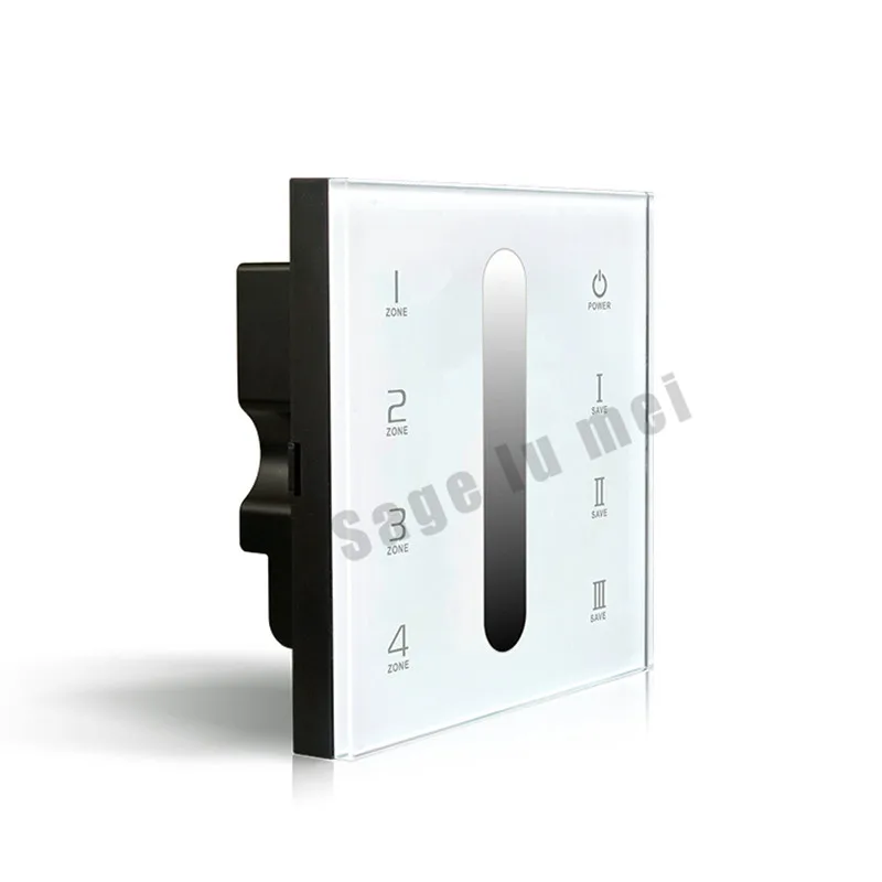 Free Shipping Ltech DX5 AC100-240v 2.4G RF Led DMX Touch Dimmer Controller Glass Panel DMX512 Multi 4Zone control Dimming | Лампы и