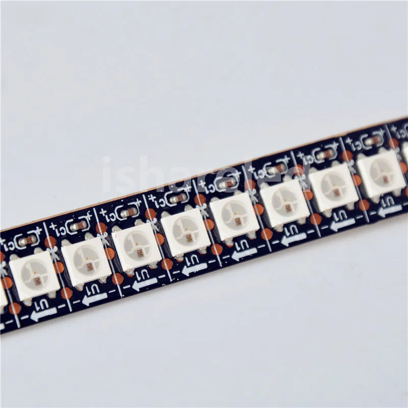 1 м DC5V SK6812 WS2812B 144 светодиодный s/M Белый s/m черный SMD красный зелёный синий