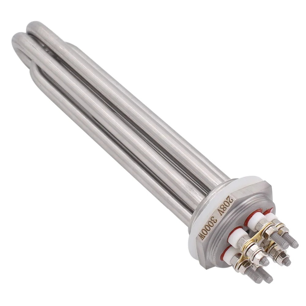 Water Heating Element 208V 6KW 1.5/"NPT Screw in Immersion Tubular Heater