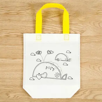 

DIY Environmental Protection Graffiti Bag Handmade Painting Kindergarten Tote Bags Puzzles For Kids Children Gifts